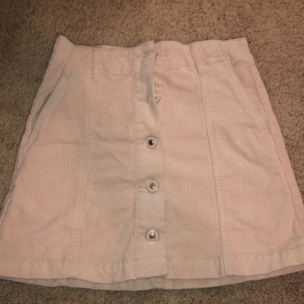 Suede skirt